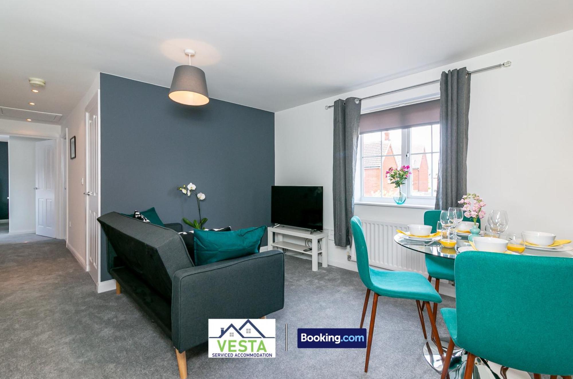 Three Bedroom Apartment By Vesta Serviced Accommodation & Short Lets Hatfield With Free Parking Bagian luar foto